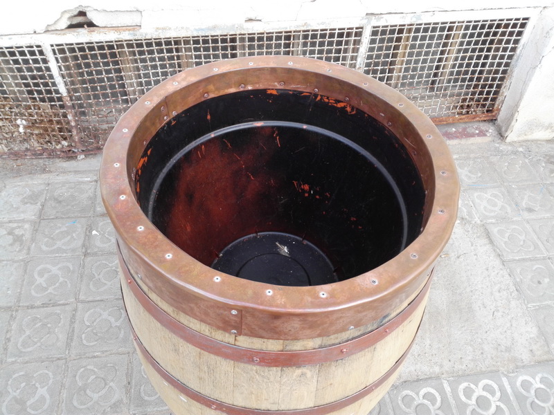 barril maceta madera cobre plastico alt.int.46xo52 alt.95xo60-64 _38eu._ 1u